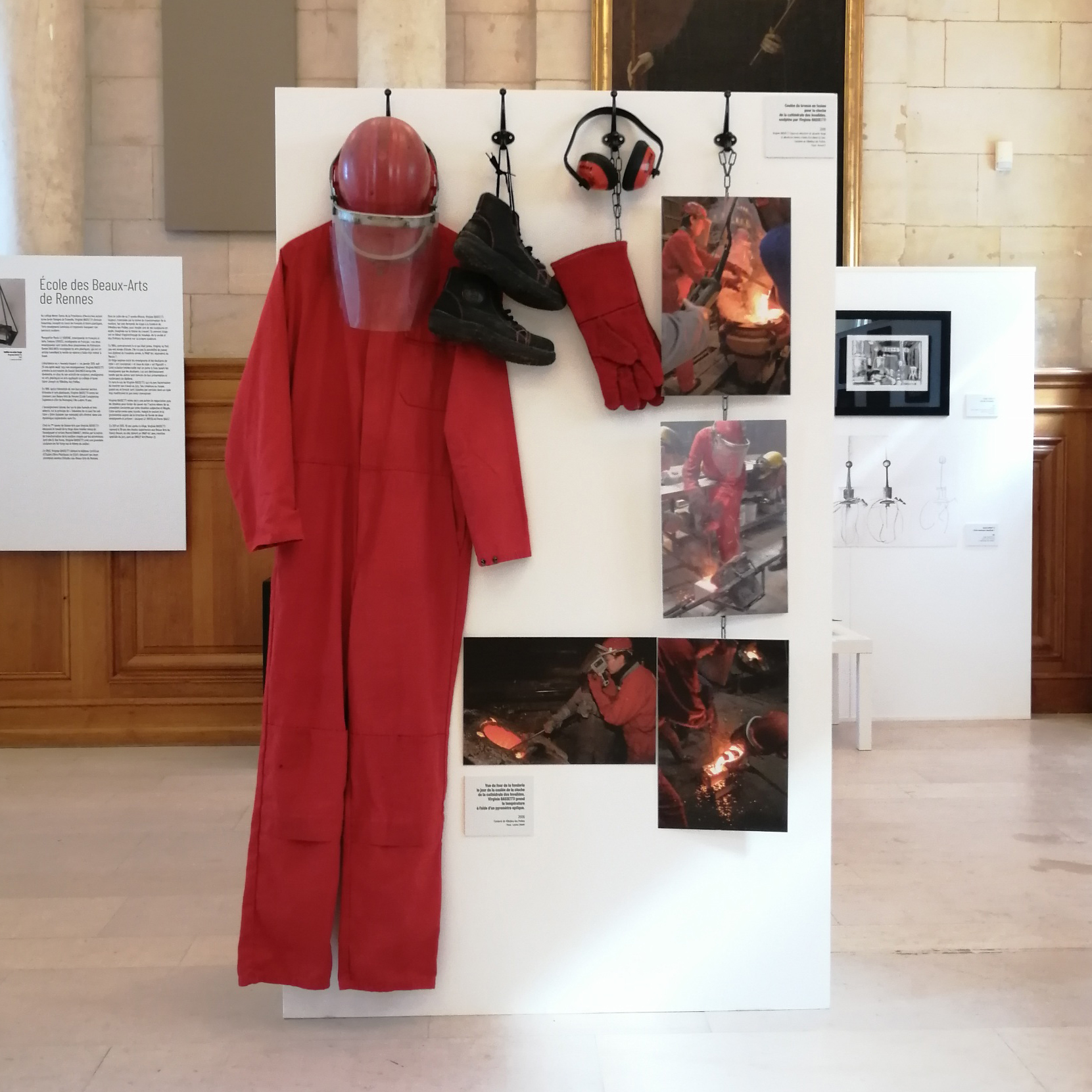 Réalisation de la scénographie pour l'exposition « Bassetti » en 2022 à l'Abbaye aux Dames à Caen.