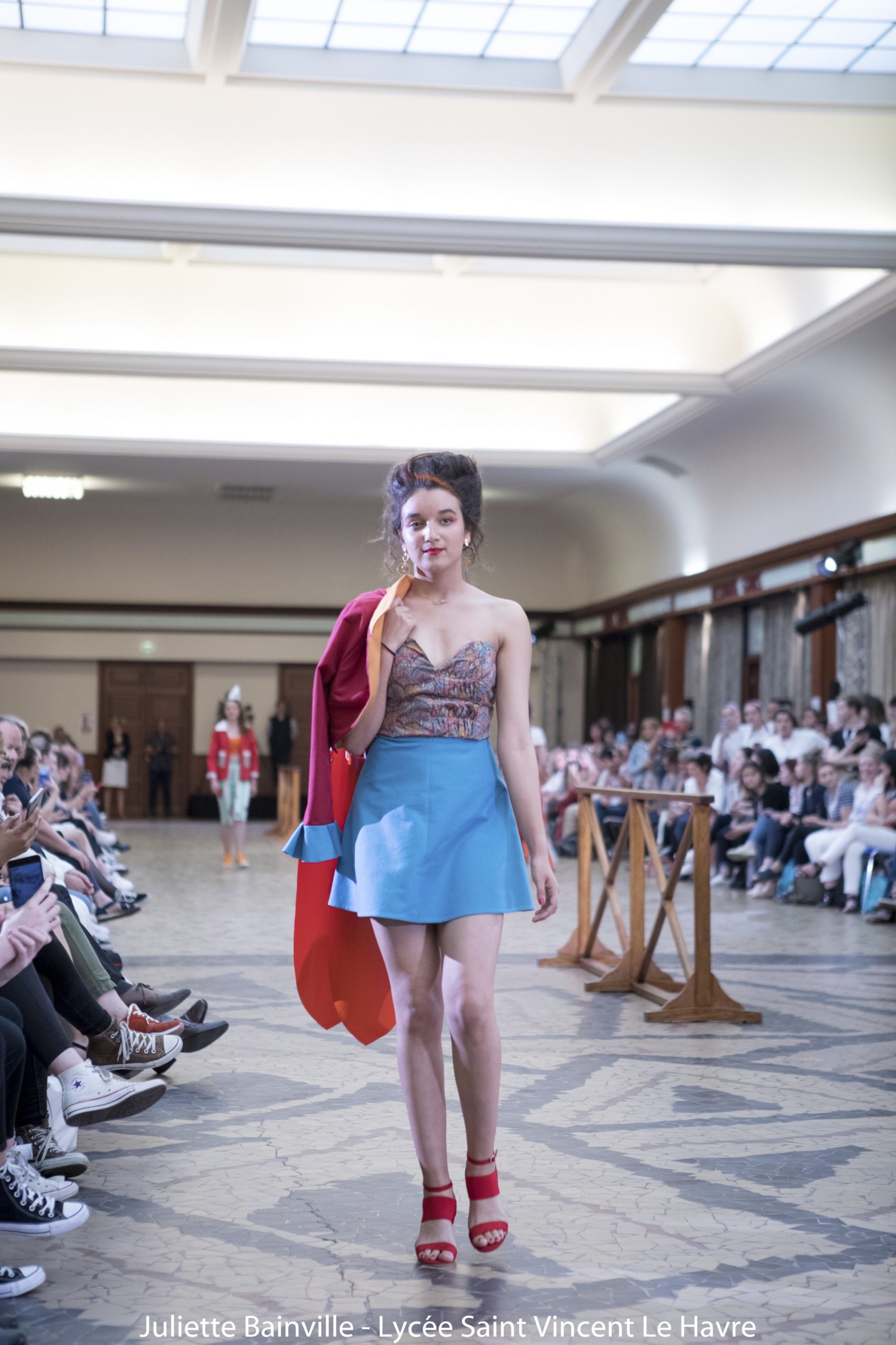 Défilé de mode « Mode in Normandie » à la Cité de la Mer dà Cherbourg en 2018.